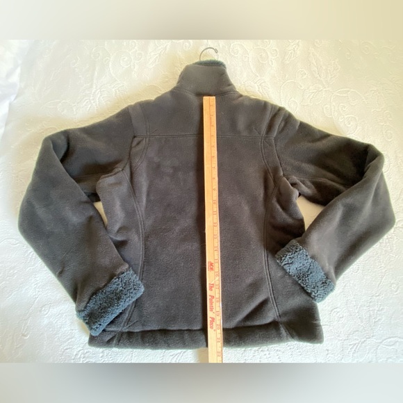 Rare Patagonia Synchilla Windzone Jacket w/ Velour Like Fleece Women Small Black - Picture 10 of 12